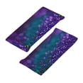 thumbnail image 3 of Yiaed Purple and Green Glitter Print Sports Headbands,Moisture Wicking Workout Headband, Sweatband Headbands for Running,Cycling for Women and Men, 3 of 8