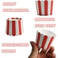thumbnail image 3 of Paper Baking Cups,Set of 100 Red and White Stripes Baking Liners,Stripes Muffin Liners,QZS Muffin Baking Cups for Birthdays and Parties, 3 of 6