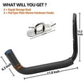 thumbnail image 3 of Kayak Racks for Outdoor Storage, Garage Paddle Board Wall Mount, Heavy Duty Wall Hooks for Canoe, Ladder, Bicycle, Folding Chairs, Surfboard, Snowboard, Hose and Tools, 3 of 7