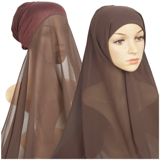 Kelon Bandeau Auditif en Solde Foulard pour Femme Décontractée Couleur Unie Multicolore Hijab Bandage Bonnet Hijab Musulman