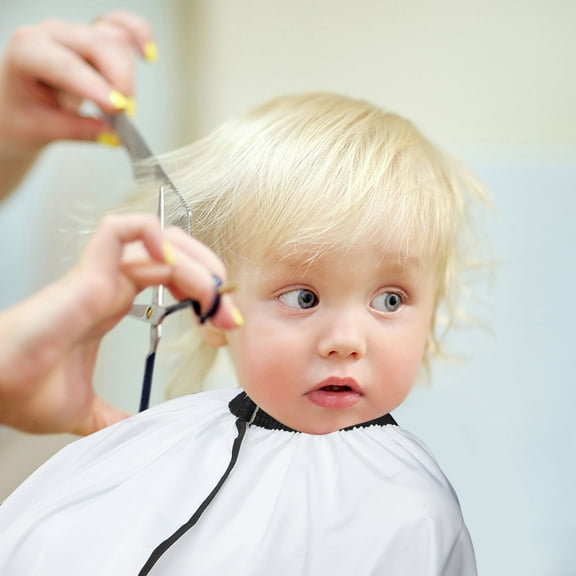 Luxshiny Kids Salon Cape Hair Cutting Cape White 1 Pc Anti Static Rectangular Cloth