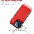 thumbnail image 6 of MYKOMI Compatible with iPhone 13 Pro Wallet Case with Card Holder, PU Leather Kickstand Card Slots Case, Double Magnetic Clasp Durable Shockproof Cover 6.1 Inch(Red), 6 of 7