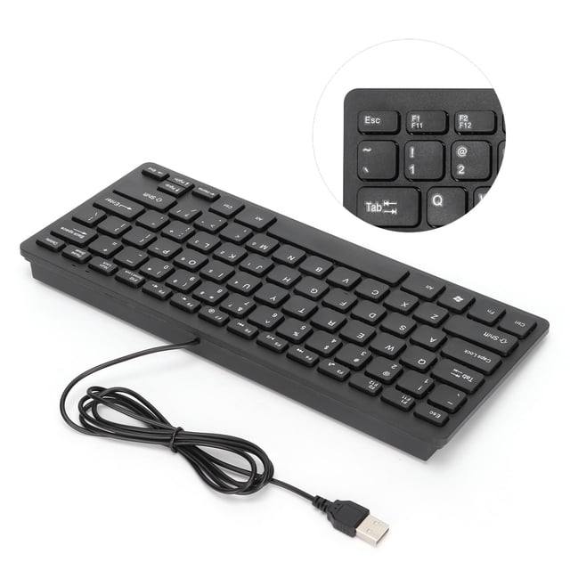 Mini Clavier, Clavier Filaire USB Clavier Portable Clavier Filaire Confort Ultime