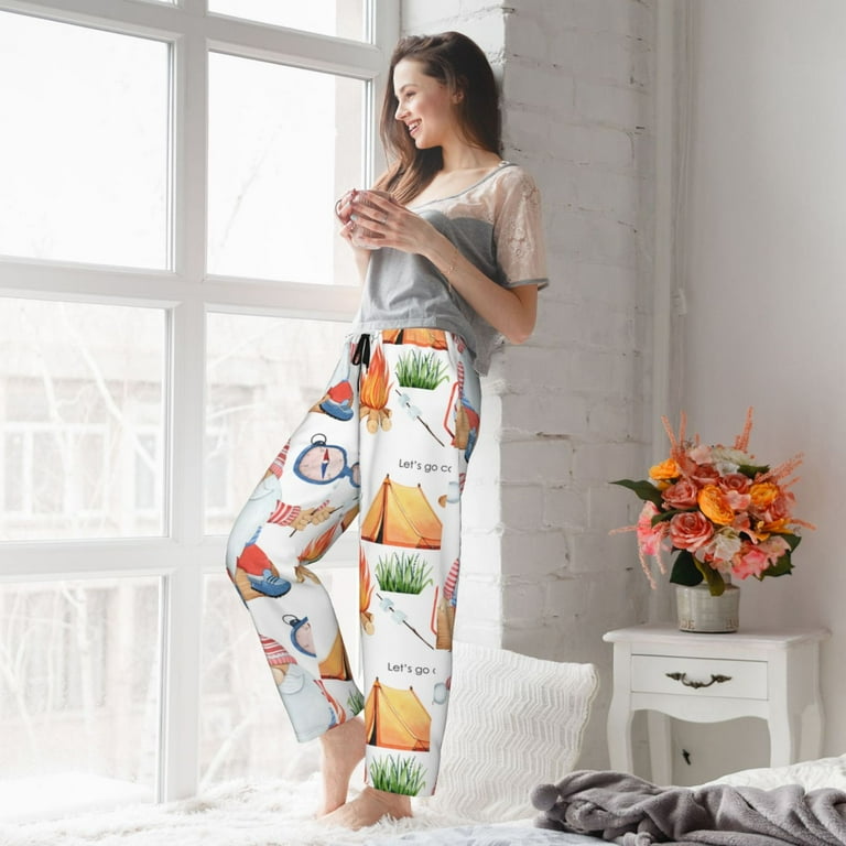 Rocae Gnome Camping for Women s Pajama Pants Pj Pants Lounge Pants XX Large Walmart