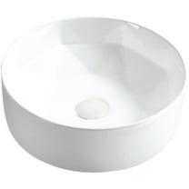 Karran Usa Vc-421 Valera 16" Circular Vitreous China Vessel Bathroom Sink - White