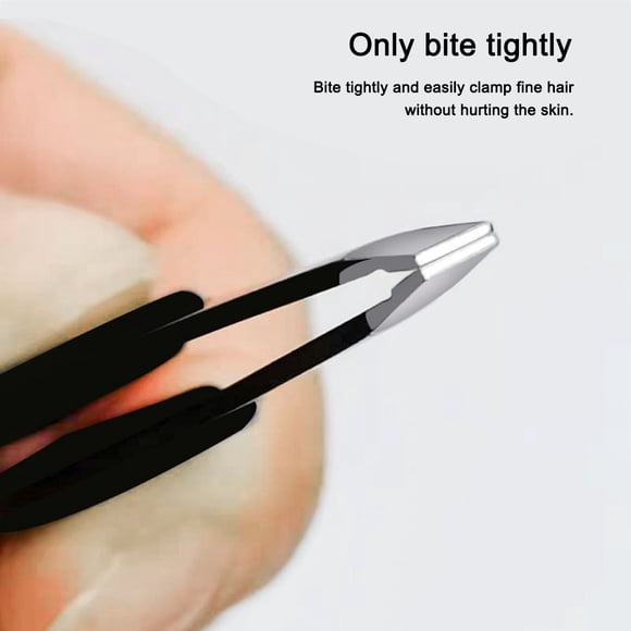 pinzas de punta oblicua con agarre ancho y antideslizante, pinzas de acero inoxidable con punta oblicua para el cabello
