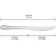 thumbnail image 3 of Juego de 8 cuchillos para mantequilla, esparcidor de mantequilla, cubiertos de acero inoxidable, cuchillo de mesa para postre y filete, 9,05 pulgadas, 3 of 8