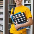 thumbnail image 6 of HELLHERO Star Pattern Design Book Sleeve Cover Carrying Book Case with Waterproof Polyester Bible Book Carrying Bag for Fater Textbooks Lightweight, 6 of 8