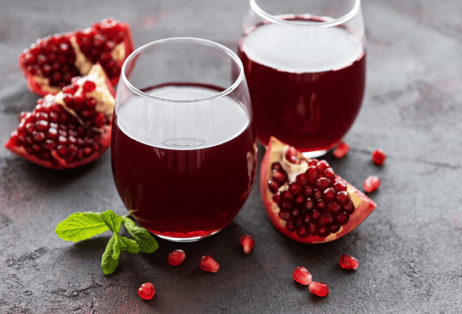 Pomegranate Juice Net 33.8 fl.oz (1 Ltr.) - One (1) Glass Bottle - High in Antioxidants