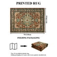 thumbnail image 3 of Findosom 5'x7' Vintage Boho Area Rug, Machine Washable Rugs Non Slip Distressed Indoor Rug,Large Retro Area Rug Floor Carpet for Bedroom Dining Room Entryway Office Decor,Rust, 3 of 9