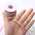 thumbnail image 5 of Gieenan 100m Rainbow Colourful Elastic Cord 1mm Thread Stretch String Craft for Beading Braiding DIY Jewelry, 5 of 6