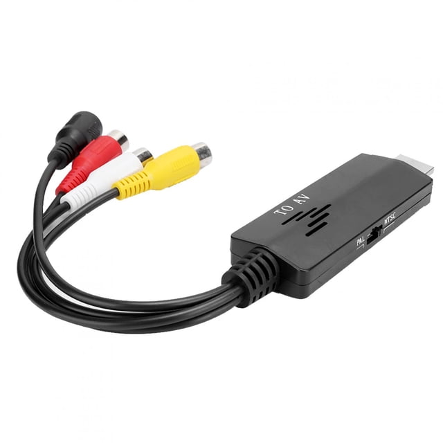 Video Converter, Mini Convertidor, Convertidor Masculino A Femenino Para El Convertidor De Cable TV VHS VCR DVD Burner Inicio