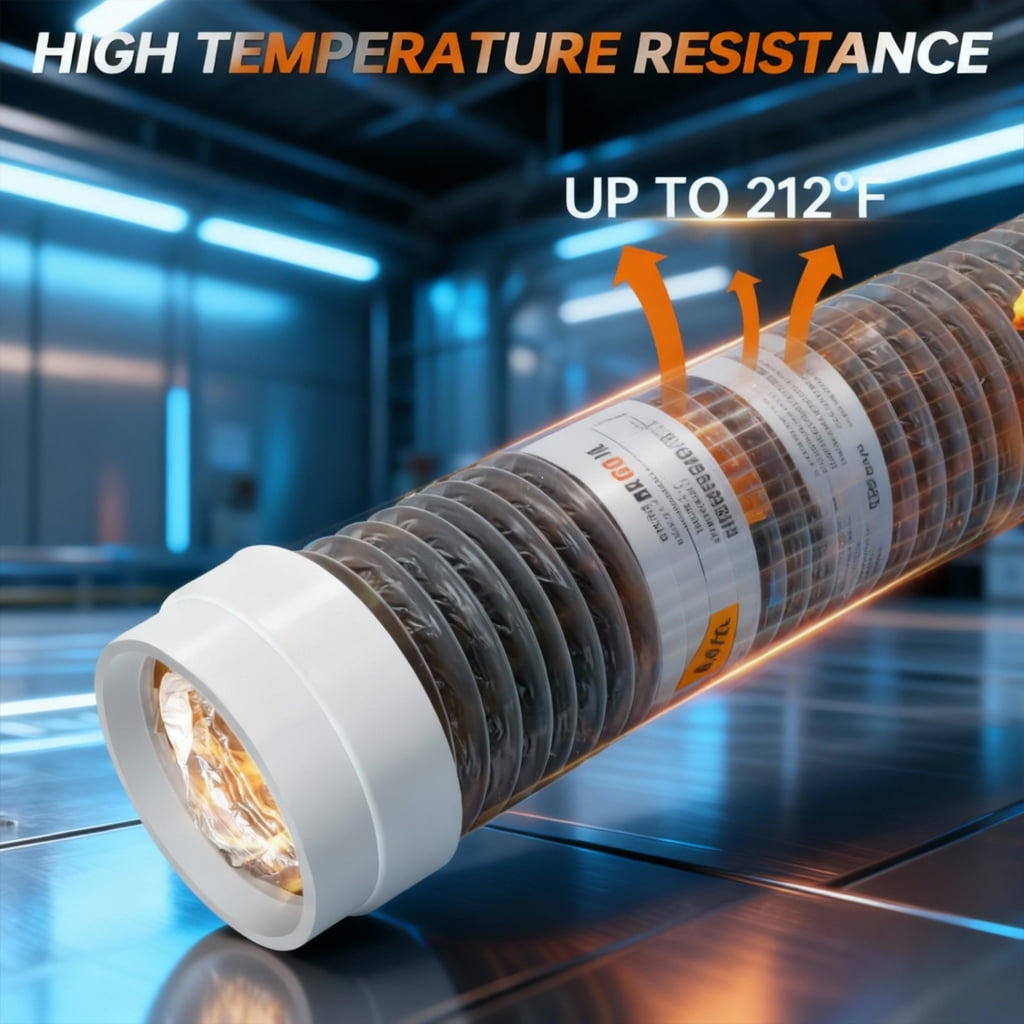 Flexible And Permanent Dryer Outlet Hose 5 Feet With PVC Coating For Noise Suppression