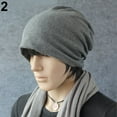 thumbnail image 5 of opvise Women Men Fashion Winter Warm Crochet Knit Scarf Hip-Hop Cap Beanie Hat Light Coffee, 5 of 7