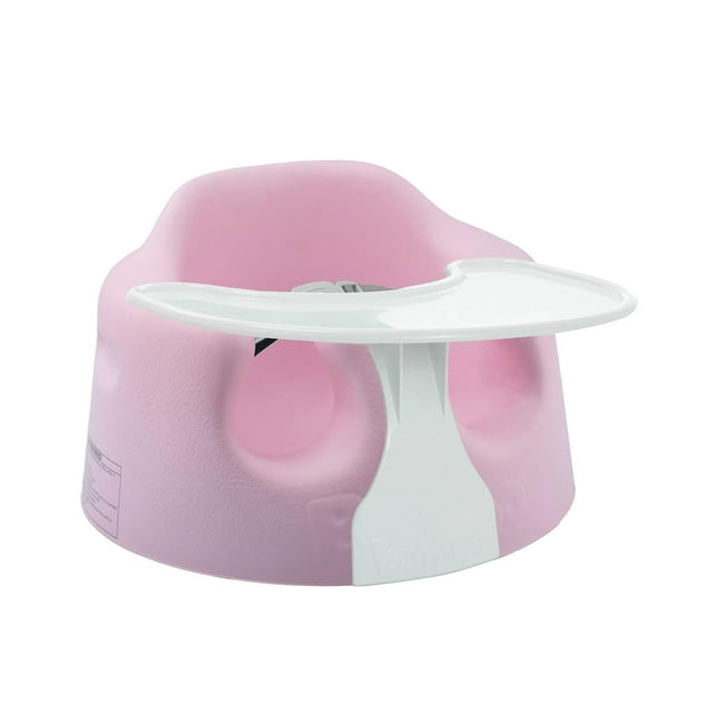 Asiento de suelo para bebés Bumbo con bandeja rosa para 3 a 12 meses