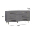 thumbnail image 3 of TOV Furniture Trident Grey 6 Drawer Dresser, 3 of 8