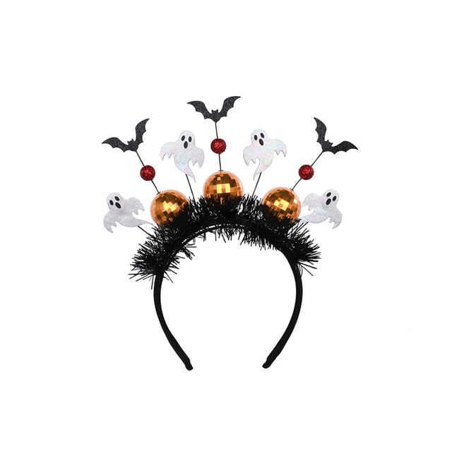 Halloween Headbands with Mummy Ghost Bat Disco Ball Gothic Hair Hoop