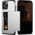 thumbnail image 1 of KOMI for iPhone 12 Pro Max Case with Card Holder Heavy Duty Protective Dual Layer Shockproof Hidden Card Slot Slim Wallet Case for iPhone 12 Pro Max for Men&Women (Black), 1 of 5
