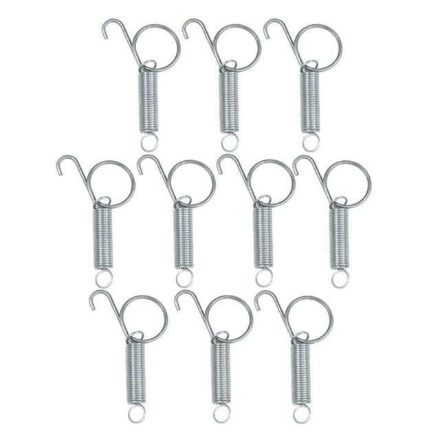 10 Packs Elastic Metal Cage Door Spring Hook for Rabbit Cage Large