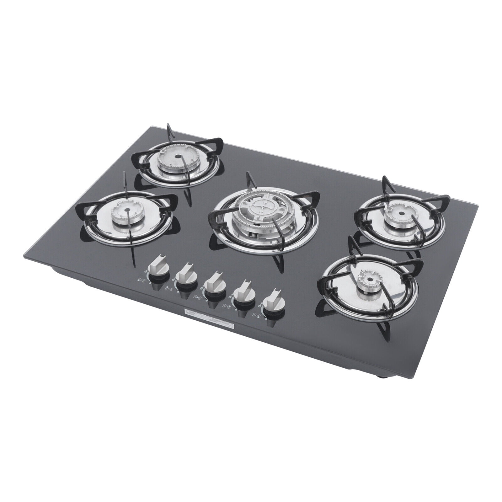 Five-burner Natural Gas Stove for Domestic or Commercial Cooking in the Home or Restaurant 30.3*20*2.76 inch