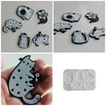 thumbnail image 2 of Multifuntional Jewelry Silicone Molds Cats Shape Pendant Moulds Silicone Keychain Molds for Resin Earrings and Pendants, 2 of 9