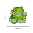 thumbnail image 5 of Cute Green Frog Enamel Brooch Lapel Pin Fashion Badge Jewelry Accessory Gift, 5 of 10