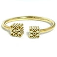thumbnail image 1 of Pre-Owned Loewe Women's Anagram Bangle Cuff Bracelet, Size Small, 1 of 10