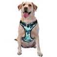 thumbnail image 1 of Sikiie Blue Floral with Butterflies Pattern Pet Traction Vest, No-pull Adjustable Buckle Reflective Dog Harness, Suitable for Small, Medium and Large Dogs-X-Large, 1 of 6