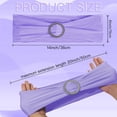 thumbnail image 2 of 100PCS Spandex Stretch Chair Sashes Bows Elastic Chair Cover Bands Ties with Buckle Slider for Wedding Party Reception Events Universal Ceremony Banquet Decorations(Light Purple), 2 of 14