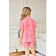 thumbnail image 4 of Arshiner Girls Pajamas Sets Short Sleeve Kids Pjs Button Down Sleepwear, 4 of 5
