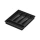 thumbnail image 1 of Countertop Utensil Holder With Lid, Plastic Silverware Tray For Drawer, 5 Compartments Flatware Organizer, 1 of 2