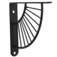 thumbnail image 1 of KAKOWELY 1Jgo Soporte De Metal Para Estantes De Pared Negro Multiusos Para Cocina Y, 1 of 8