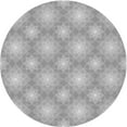 thumbnail image 1 of Ahgly Company Indoor Round Patterned Silver Gray Area Rugs, 3' Round, 1 of 6