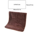 thumbnail image 3 of Btomtd Corals Fleece Bath Towel 55.12x27.56 inch Super Soft and Lightweight Body Towel Highly Absorbent Microfiber Bath Towel for Daily Use, Coffee, 3 of 6