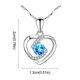 thumbnail image 3 of StatementNecklaces Fashionable and new peach heart-shaped pendant necklace--BU-Model code 27670 BU, 3 of 3