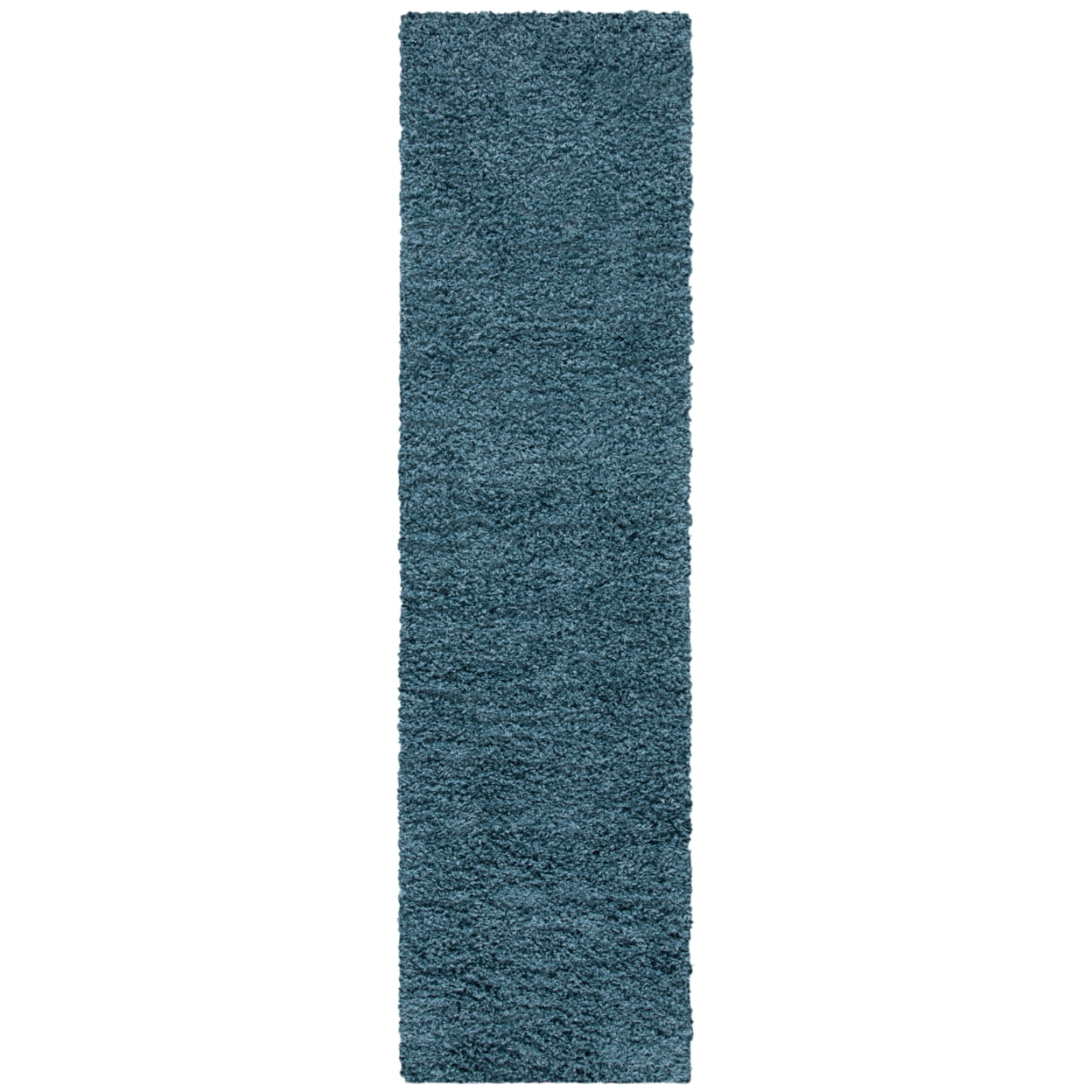 SAFAVIEH Venus Elijah Solid Plush Shag Area Rug, Blue, 6'7" x 6'7" Round