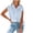 Blue, variant on asdoklhq Womens Summer Tops,Women Casual Solid Short Sleeve Turn-down Collar Cardigan Buttons Blouse Tops