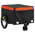 thumbnail image 2 of vidaXL Bike Trailer Black and Orange 45 kg Iron, 2 of 5
