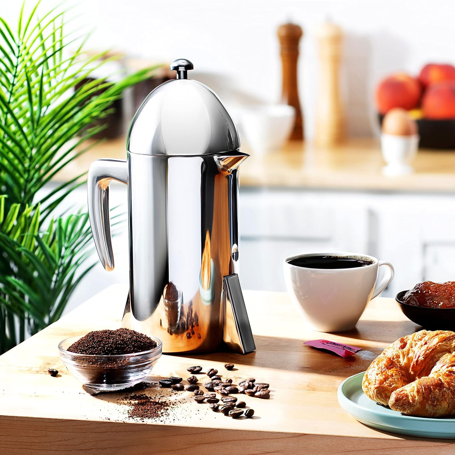 Francois et Mimi French Coffee Press 34-Oz Double Wall Stainless