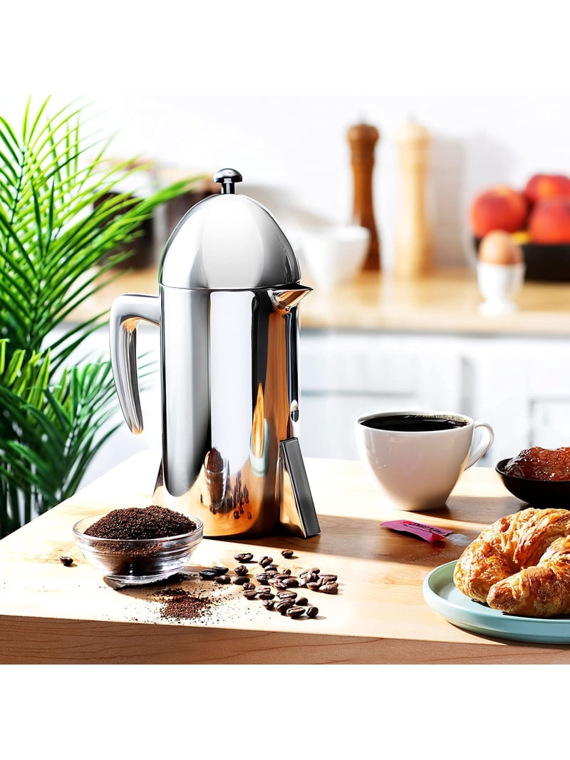 ꕤ︎︎ミィꕤ︎︎No.144フェザー with ヒノキチップチャーム‪·̩͙꒰ঌ Francois et Mimi, French Coffee Press, 34 oz, Stainless Steel
