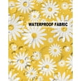 thumbnail image 5 of Pack of 2 Outdoor Pillow Covers, Daisy Chrysanthemum Yellow Pattern Waterproof Square Throw Pillowcase Cushion Decorative Pillow Covers for Couch Patio Tent, 18x18 in, 5 of 6