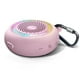 thumbnail image 1 of Altavoz pequeño e impermeable SOWO, portátil, inalámbrico, Bluetooth, altavoz con clip para ducha, graves potentes y volumen más alto, luces coloridas y ligero para viajes, cocina o piscina, rosa, 1 of 8