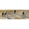 thumbnail image 3 of Allen, Kimberly 24x11 Black Modern Framed Museum Art Print Titled - Black Birds, 3 of 5