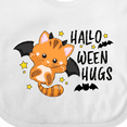 thumbnail image 4 of Inktastic Halloween Hugs with Cute Vampire Cat Bat Boys or Girls Baby Bib, 4 of 4