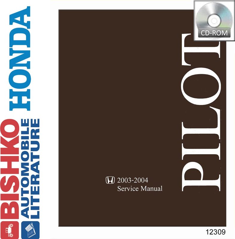 Bishko OEM Digital Repair Maintenance Shop Manual CD for Honda Pilot 2003 -  2004