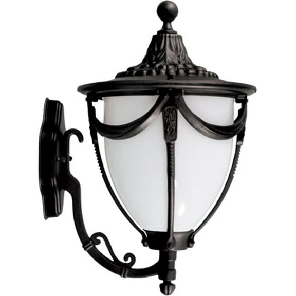 Dabmar Lighting GM485-B Powder Coated Cast Aluminum Wall Light Fixture, Black - 18 x 11.06 x 13.06 in.