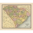 thumbnail image 2 of Cram 14x12 White Modern Wood Framed Museum Art Print Titled - South Carolina, United States - Cram 1888, 2 of 4