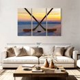thumbnail image 2 of Elephant Stock Hockey Face Off Wall Art - Horizontal Multi Panel Canvas - Living Room Wall Decor - Sports Multi Panel - Orange And Yellow Decor - 74" x 48", 2 of 8