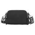 thumbnail image 1 of Bolso Hombro para Hombre Y Mujer Bolso Cruzado Gran Capacidad Bolso Informal Con Correa Ancha para El Hombro (negro) (negro Con Texto Blanco), 1 of 9
