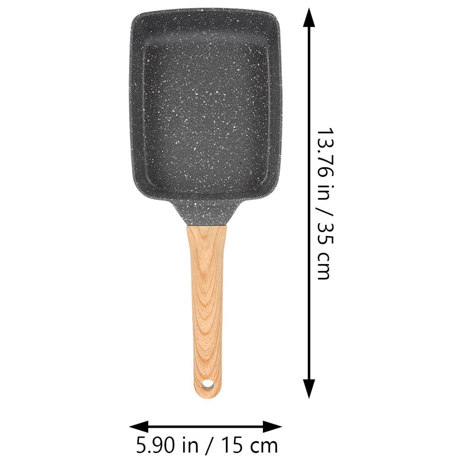 HONMEET Non Stick Frying Pan Black Aluminum Easy to Clean for Friend's House Gatherings 1Pack